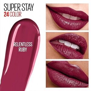 Maybelline SuperStay 24 Color Liquid Lipstick 265 Relentless Ruby Longwear New